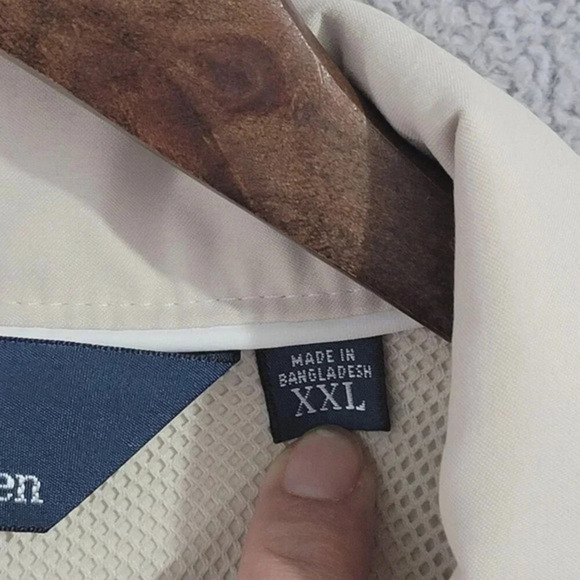EUC Polo‎ Ralph Lauren Beige Windbreaker Men's Jacket XXL Polyester 4CT - Picture 5 of 9